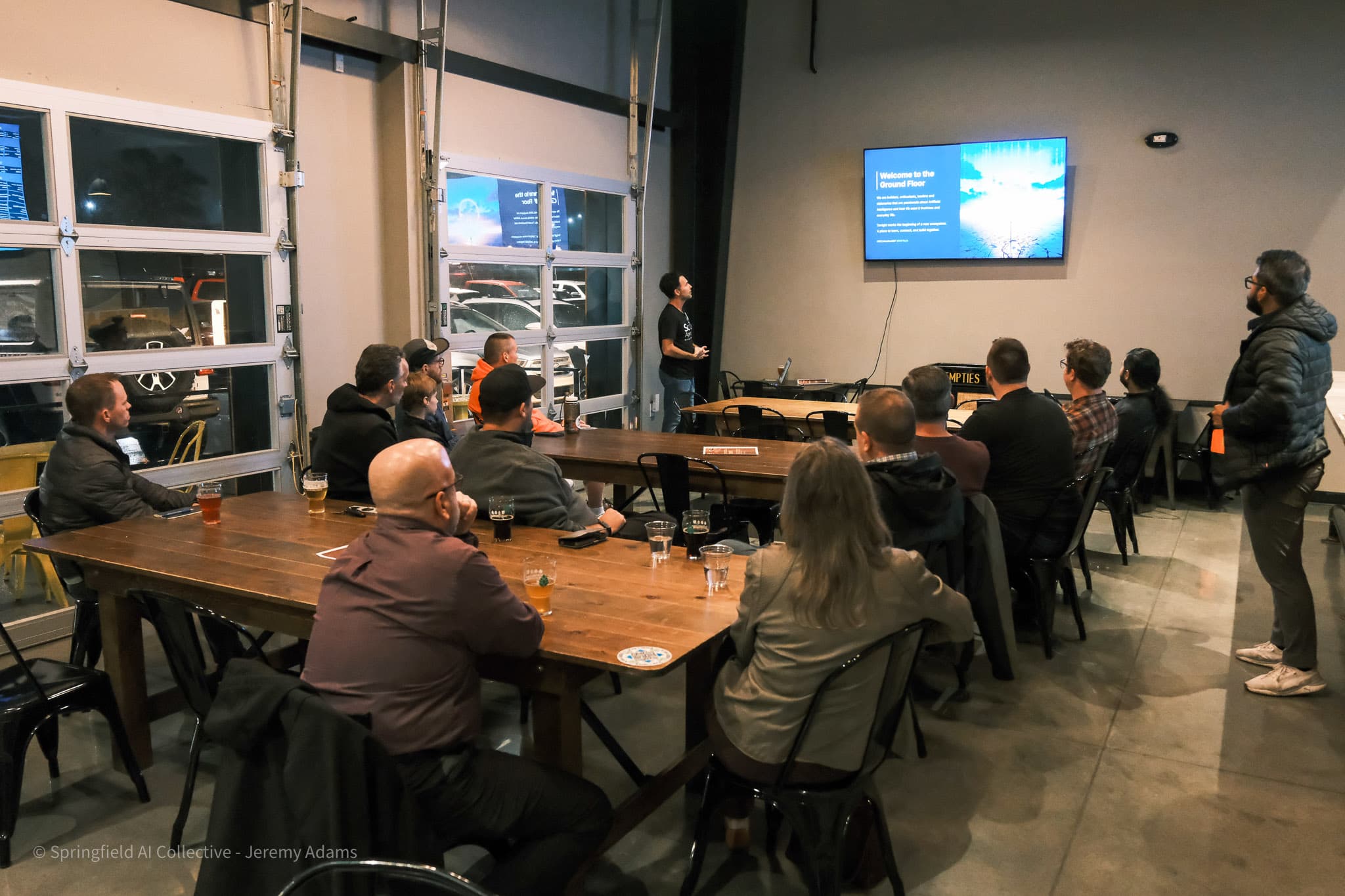 Springfield AI Collective members gathered for a local presentation